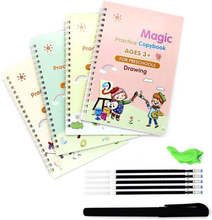 Pack Of 4 Magic Practice Books